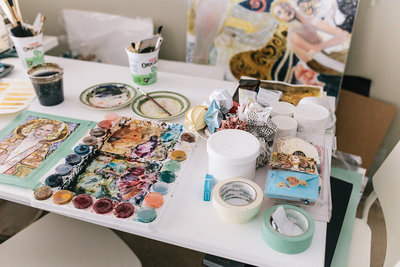 Photograph of Yuki's workstation